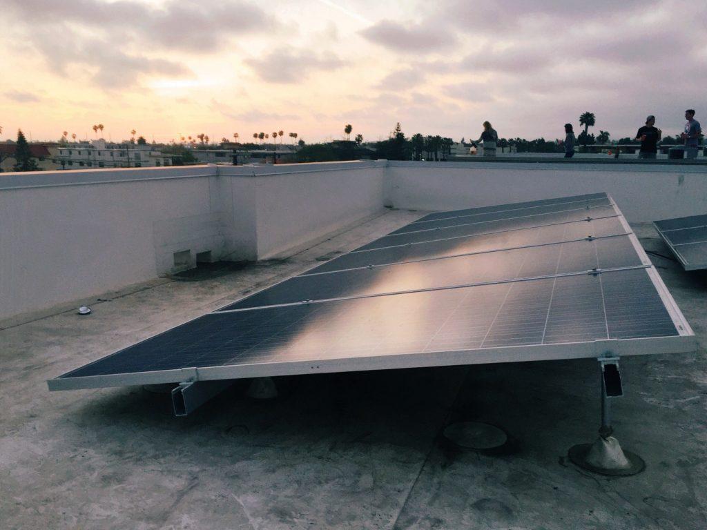 Solar Panel on a Roof